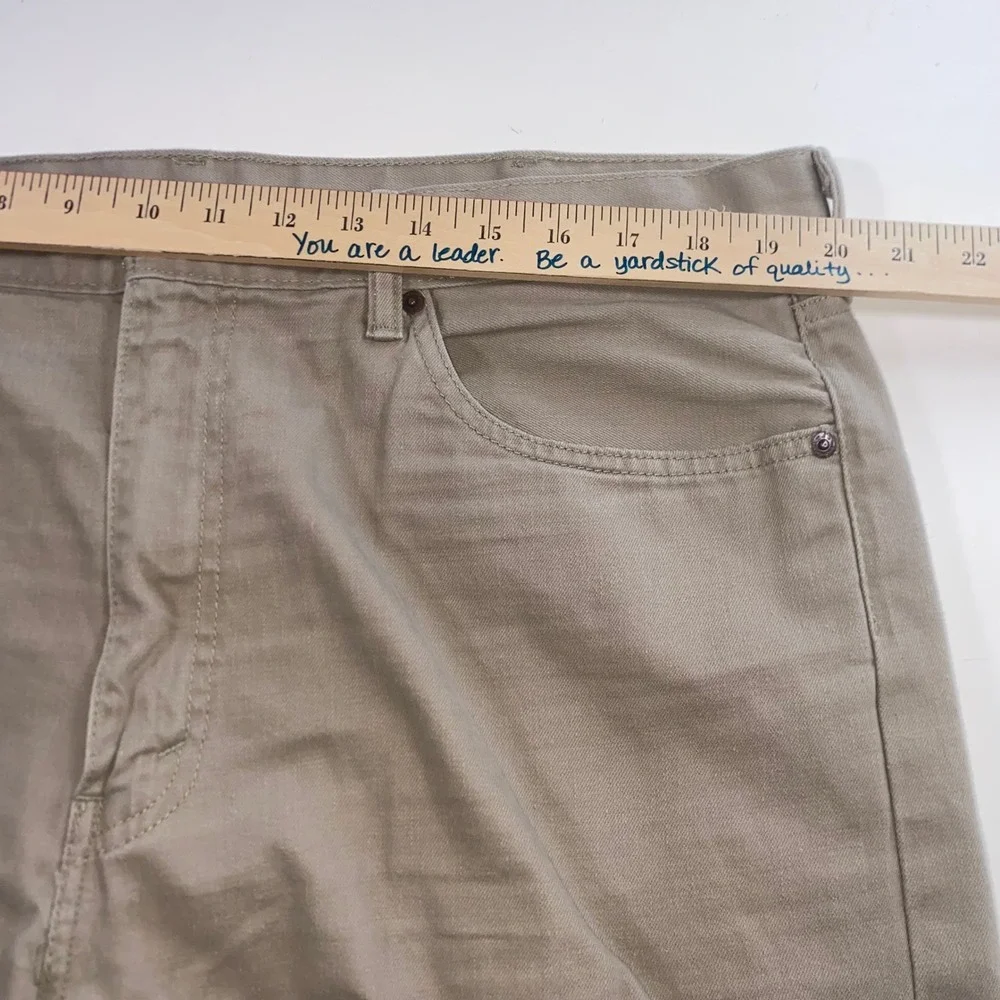 Levis 505 Regular Fit Straight Leg Khaki Tan Pants Mens‎ W40 L32 Cotton Twill